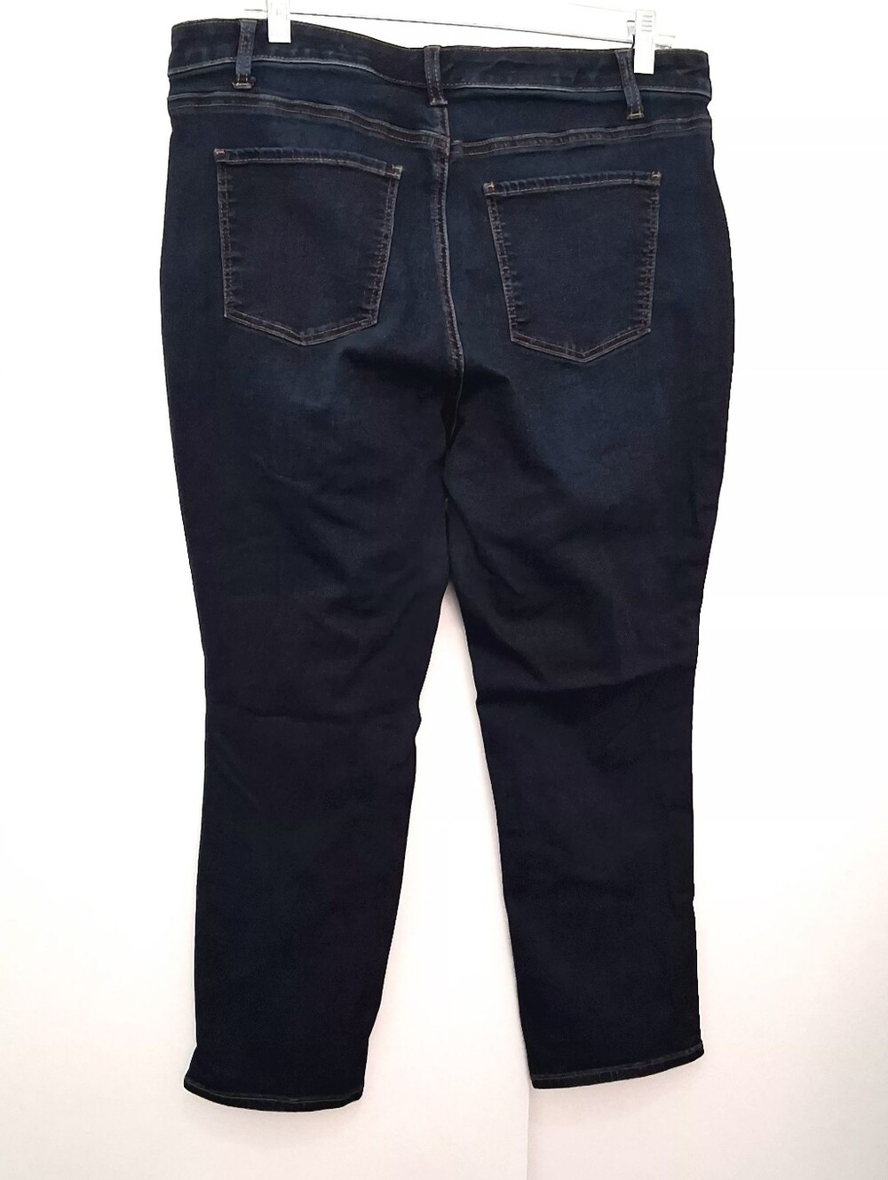 TALBOTS Dark Indigo Flawless Slim Ankle Jeans Size 16W - Picture 2 of 9